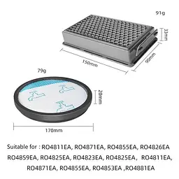 Набір фільтрів для пилососу Rowenta Compact Power RO4825 - мініатюра 2