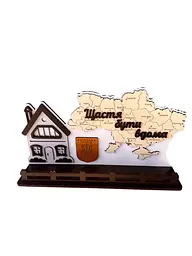 Дерев'яна Ключниця на стіну 36.5x24 см. №8 - мініатюра 6