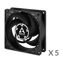 Вентилятор Arctic P8 Black - 5 Pack (ACFAN00153A) - мініатюра 2
