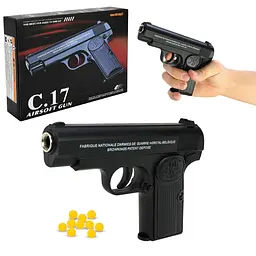 Пневматична модель пістолета Airsoft gun для стрільби кульками 6 мм (C17)