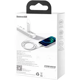 Кабель Baseus Superior Series Cable Type-C to Lightning 20W 1m CATLYS-A02 White - мініатюра 2