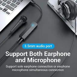 Хаб USB 3.0 - 3хUSB 3.0/2хTRS Audio/USB Micro 1.0 м. Vention (CHIBF) - мініатюра 3