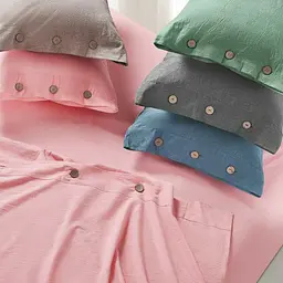 Комплект постільної білизни Lovely Svi варена бавовна (120 г/м2) Полуторний Євро однотонний Коричневий (350326) - мініатюра 4