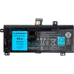 Акумулятор для ноутбуків Dell Alienware 14 Series (G05YJ) 11.1V 69Wh