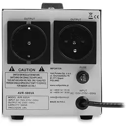 Стабілізатор напруги Volt Polska AVR 500VA 8-11% - мініатюра 4