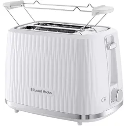 Тостер Russell Hobbs Eden 800 Вт пластик підігрів розморожування білий
