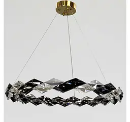 Світлодіодна підвісна люстра Artlight MD9009/600GD з прозорим та димчастим склом, 49W - мініатюра 2