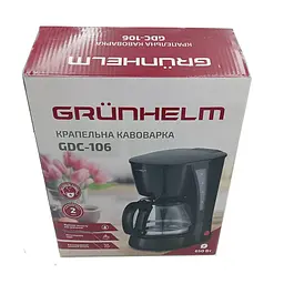 Крапельна кавоварка Grunhelm GDC-106 0.6 л чорна (147315) - мініатюра 5