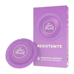 Презервативи Love Match Resistante, 6 шт