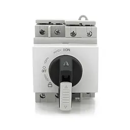 Поворотний вимикач зовнішнього монтажу HGN4-L1-16, DC1000V, 16A, 2P, Grey - мініатюра 5