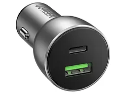 Автомобільний зарядний пристрій UGREEN CD213 36 W 1xUSB-A, 1xUSB-C, QC3.0, PD3.0 Car Charger Gray (60980) - мініатюра 2
