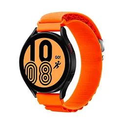 Ремінець для Xiaomi Amazfit Bip Bip Lite Bip U Bip 1S Bip 3 - помаранчевий Watchbands NormalCloth Wave ширина кріплення 20мм нейлоновий (W26-5WB20712975) - мініатюра 2