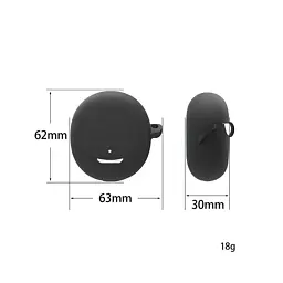 Чохол для навушників BeCover Silicon для OPPO Enco Air3 (ETE31) Black (709569) - мініатюра 3
