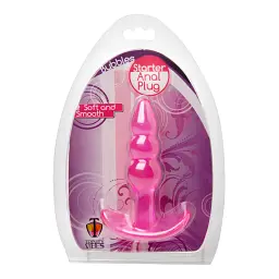 Анальна пробка Bubbles Bumpy Starter Anal Plug, 10,8 см, рожевий - мініатюра 3