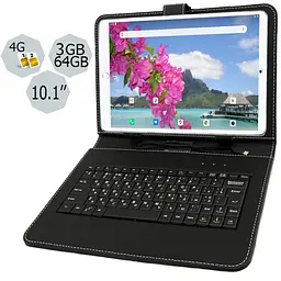 Планшет-телефон Adronix MT Pad 364 LTE 3/64 Silver + Чохол-клавіатура - мініатюра 2
