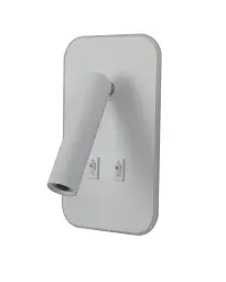 Бра, настінний світильник Italux WL-83957-1-WH Doria LED 2x8W 3000K 559Lm IP20 білий - мініатюра 2
