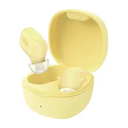 Навушники BLUETOOTH Baseus WM01 Encok TWS 5Hours, BT5.0, 40mAh/300mAh| (NGWM01-04) yellow - мініатюра 3