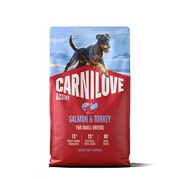 Сухий корм для cобак малих порід Carnilove Active Salmon & Turkey Small Breed суперпреміум лосось та індичка 4 кг