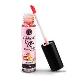 Блиск для губ зі смаком брауні Secret Play Vibrant Kiss з ефектом попкорну 6 г - мініатюра 2