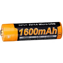 Акумулятор Fenix ARB-L14-1600U 14500 micro usb зарядка - мініатюра 5