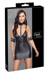 Міні-сукня Cottelli Collection Bondage Dress L чорний - мініатюра 7