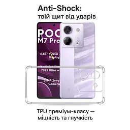 Чохол до мобільного телефона BeCover Anti-Shock Poco M7 Pro 5G Clear (713809) - мініатюра 2