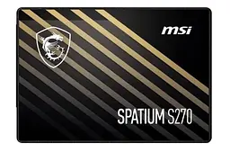 Твердотільний накопичувач SSD 480Gb, Spatium S270, SATA3, 2.5" MSI teh0027770 - мініатюра 1