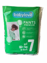 Підгузки - трусики Babylove Premium 7 xxl (18+ кг) 18 шт