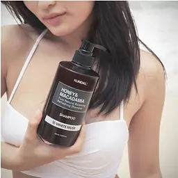 Шампунь для волосся Kundal Honey & Macadamia White Musk з ароматом білого мускусу натуральний 500 мл - мініатюра 7