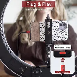 Мікрофон Pixel Lavalier для iPhone (сертифікований Apple MFi) мікрофон Lav для iPhone для відеоблогів зовнішній - мініатюра 5