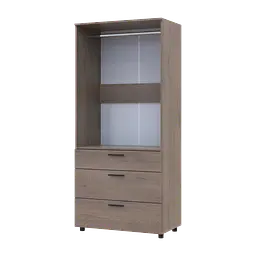 Шафа для одягу Doros Торн Кремона Канноло 2 ДСП/3Ш (штанга) 90х51.6х200 (44900429) - мініатюра 4