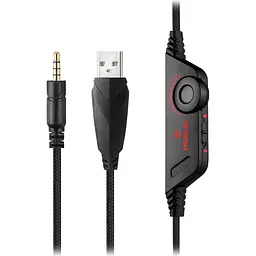 Ігрові навушники REAL-EL GDX-7650 Black/Red (EL124100043) [112560] - мініатюра 8