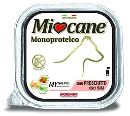 Вологий корм для собак Morando MioCane Monoproteico 100% прошутто 300 г х 12 шт.