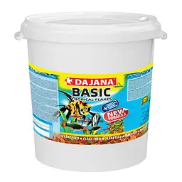 Корм для акваріумних риб у пластівцях Dajana TROPICA BASIC 18 л/4 кг