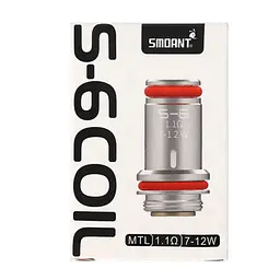 Змінний випарник для вейпу Smoant Santi Coil S-6 - 1.1 Ом (10203) - мініатюра 2