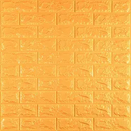 3D панель Sticker Wall самоклеюча 700х770х7мм цегла Золотий (011-7) SW-00000052