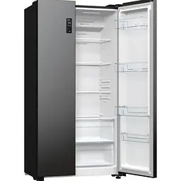 Холодильник SBS Gorenje 179х67х92см 2 двері 356(191) л А++ NF+ чорний (NRR9185EABXL) - мініатюра 3