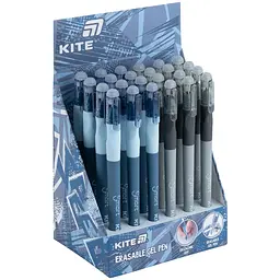 Ручка гелева пиши-стирай Kite Smart 4 синя упаковка 24 шт. (K26-098-4) - мініатюра 4