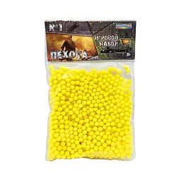 Пластикові кульки (кульки) для дитячої зброї Colorplas 1-152, 6 мм 1000 шт Жовтий