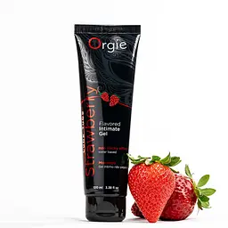 Лубрикант на водній основі Orgie Lube Tube Strawberry, 100 мл, зі смаком та ароматом полуниці - мініатюра 4
