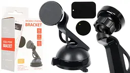 Автотримач для телефону магнітний CT028 Black на присосці Black