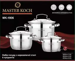Набір посуду Master Koch MK 1906 (6 предметів) - мініатюра 2