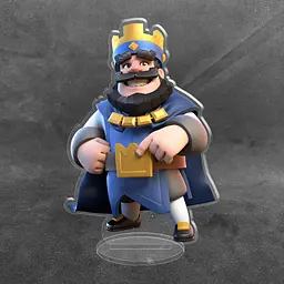 Акрилова колекційна фігурка Clash of Clans, Clash Royale Персонаж Король 1 15 см