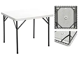 Стіл складний SpringFun 88x88x74 пластик білий - ak-88 колір Білий