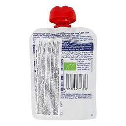 Пюре фруктове для дітей Humana Organic Peach&Mango in apple 90 г - мініатюра 2