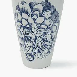 Ваза MBM HOME Елізіум залізна принт глибокий синій 200х170х420 мм (VB-03 PRINT/DEEP BLUE) - мініатюра 3