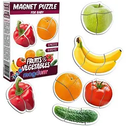 Магнітні пазли Magdum Baby puzzle Фрукти та овочі ML4031-25 EN - мініатюра 2