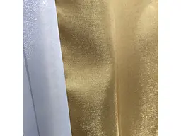 Штори із монорею золотистого кольору на тасьмі 2шт. 150х270 ALBO pbe0052473 - мініатюра 6