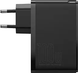 Мережевий зарядний пристрій Baseus GaN2 Pro 2C+2U 100W з Type-C to Type-C 1m black (CCGAN2P-L01) - мініатюра 3