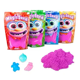 Кінетичний пісок Strateg Magic sand фіолетовий 350 г (39402-4) - мініатюра 3